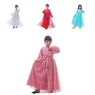 gamis brukat anak perempuan tahun Dress Princess Gaun Baju Pesta Murah Baju Muslim Anak