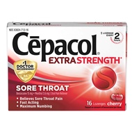 Cepacol Maximum Strength Throat Drop Lozenges, Cherry, 16 Count