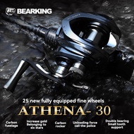 BEARKING NEW ATHENA Baitcasting Reel 133g Ultralight 7+1 Bearings 7.1:1 High Speed Ratio 4.5KG Max D