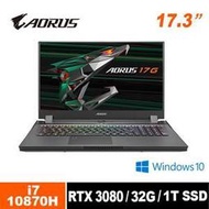 技嘉 GIGABYTE AORUS 17G YC-8TW6450AH 17.3吋