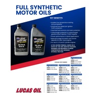 Lucas Oil Fully/Semi Synthetic Car Engine Oil 0W20 5W30 5W40 10W40 20W50