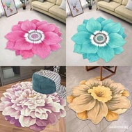 Round Flower Carpet Bedside Carpet Computer Chair Cushion Basket Non Slip Mat Water Absorbing and Di