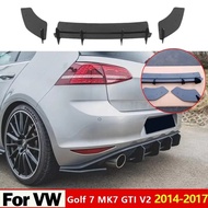2014 To 2017 for Volkswagen Golf 7 MK7 GTI V2 Maxton Style Rear Bumper Lip Diffuser Splitters Spoile