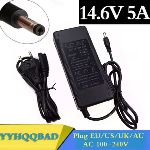 14.6V 5A LiFePO4 Charger 4Series 12V 5A Lifepo4 Battery Charger 14.4V Battery Smart Charger For 4S 1