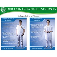 QUALITY OLFU PSYCHOLOGY UNIFORM | FAST SHIPPING | OUR LADY OF FATIMA UNIVERISTY