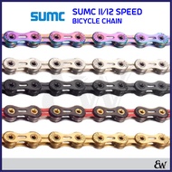 Ready Stock!! SUMC 11/12 Speed Hollow Diamond Coating Road/MTB Bicycle Chain -116 Links