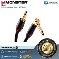 Monster Cable : Bass 12ft Angled to Straight Instrument Cable by Millionhead (สาย Instrument คุณภาพเยี่ยม ให้ค่าเสียงที่ชัดเจน สำหรับเบสไฟฟ้า)