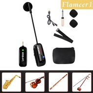 [flameer1] Instrument Microphone for Erhu Flute Professional Speaker Receiver Microphone System System Durable Violin Wireless