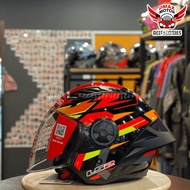 LS2 HELMET OF616 AIRFLOW II SPOILER FIRE RED BLACK (ARRC & CUB PRIX EDITION) OPEN FACE HELMETS