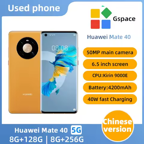 Huawei Mate 40 5G MobilePhone Kirin 9000E Octa Core 6.5" 90Hz 50MP Camera 40W Super Charger Android 