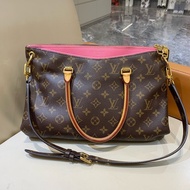 LV/路易威登 傳奇手袋 Pallas 托特包 老花 帆布塗層