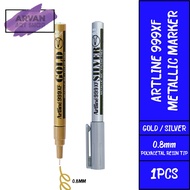 Artline 999XF Metallic Marker - EK-999XF - (Gold / Silver)