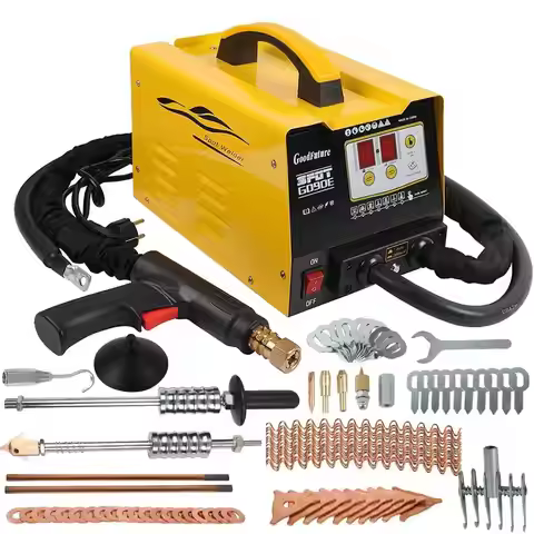 Vehicle Panel Spot Stud Welder Dent Puller 3KW 3500A Car Body Dent Repair Kit