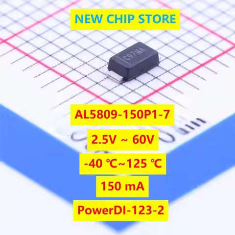 50pcs/lot AL5809-150P1-7 60V 150mA PowerDI-123-2 -40℃ ~ 125℃ (TA) LED Driver AL5809