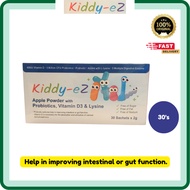 Kiddy-EZ Apple Powder with Probiotics, Vitamin D3 & Lysine | 30's x 2g | EXP:12/27 | Improve gut fun