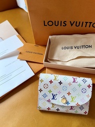 LV x TM  村上隆彩色 Monogram 卡包零錢包 Rosalie coin purse 
