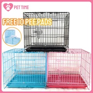 Fast send Pet Cage Collapsible Folding Free Poop Tray for Dog cage Cat Rabbit Small animals