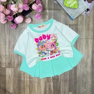 Set of girls' dresses, cute babytree dresses for children to go to school and go out, made of cool c