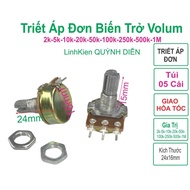 Combo of 5 Volum potentiometers Single potentiometer WH148 B 1M - linhkien HD