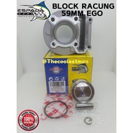 🔥READY STOCK❗️ ESPADA EGO-S / NOUVO-S / MIO SUPER RACING BLOCK SET 59mm ( HIGHT COMPRESSION )