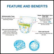 EQ Colors Budget Pack Medium 16's - Tape Baby Diapers