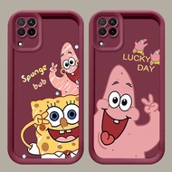 N-63 SpongeBob Silicone Case for Samsung Galaxy F12 M12 A12 5G