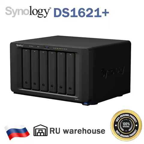 Synology DS1621+ NAS DiskStation 6-Bays NAS Quad-Core Processor Data Backup Storage （Diskless）