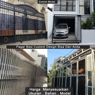 Pagar Besi / Pagar Stainless / Pintu Pagar Rumah / Pagar Custom