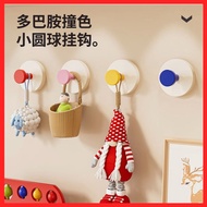 Strong Suction Cup Type Door Sticky Hook Rear Clothes Hook Door Handle Dopamine Suction Cup Hook Det