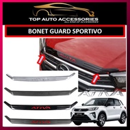 ATIVA 2021 FRONT BONET GUARD, BONET SPOILER CARBON FIBER, MATT BLACK, PIANO BLACK AND CHROME SPORTIV