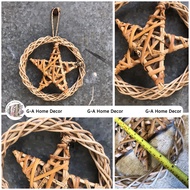 Rattan Star Mini Parol - Natural material - handmade