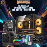 GAMINGINV - CORE I5 7600 ASSEMBLED PC | H110 | DDR4 16GB |256GB SSD | VGA RX 580 8GB