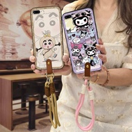 Crossbody Cute Phone Case For iPhone 7Plus/8Plus/ip7Plus/ip8Plus Back Cover Graffiti Anti-dust Soft 