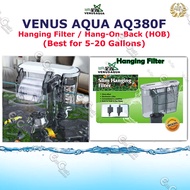 Venus Aqua AQ380F Slim Hanging Filter 3.5 watts (for 5-20 Gallons) (5gl)(10gl)(15gl)(20gl) Aquarium