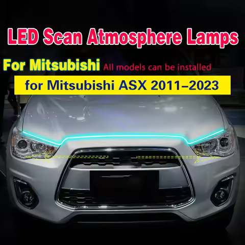 1PCS For Mitsubishi ASX 2011-2023 LED DRL Scan Starting Daytime Running Lights Daylight Waterproof F