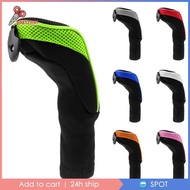 [Prettyia1] Golf Club   Headcover With Interchangeable Number Tag 3 4 5 7 X - Gray, 32.5 x