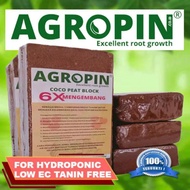 TERLARIS MEDIA TANAM COCOPEAT PREMIUM BLOCK 1KG  LOW EC - AGROPIN | READY