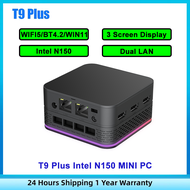 T9 Plus MINI PC Intel Twin Lake N150 DDR5 M.2 2242 SATA Win11 Dual LAN Desktop Mini PC