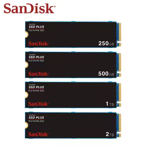 SanDisk SSD PLUS M.2 2280 NVMe PCIe Gen 3.0 Internal SSD 2TB 1TB 500GB 250GB Solid State Drive Max 3