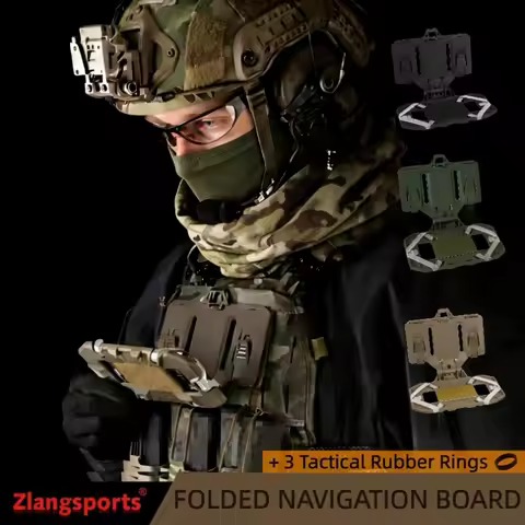 Tactical MOLLE Phone Holder Foldable Navigation Board Admin Panel Universal 4.7-6.7in Cellphone Hold
