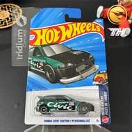 HOTWHEELS HONDA HIJAU Hot Wheels Custom CivicHONDA Personalise STH Treasure Hunt THS Green Hotwheels