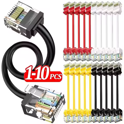 1/5/10Pcs CAT6A Slim RJ45 UTP Network Cord 10Gbps Cat6A Patch Cable for NAS PS5 Patch Panel To Switc