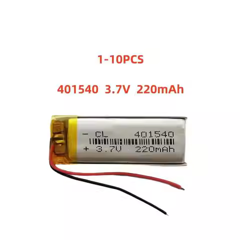 401540 3.7V 220mAh Small Size Lipo Rechargeable Battery Lithium Polymer For MP3 Bluetooth MID headse