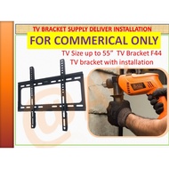 AVL Fix mount TV bracket with on site installation for Commercial Only