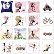 Cushion case printed cover square 45x45 sofa sarung bantal