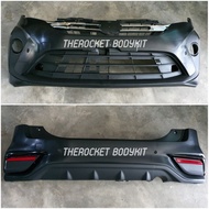 READY STOK!! Perodua Alza New SE 2018-2021 Full Set Front &amp; Rear Bumper Depan Belakang Bodykit Material PP No Paint