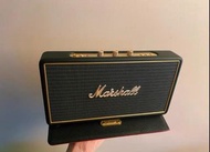 低價出售MARSHALL Stockwell 搖滾重低音無線藍牙音箱便攜搖滾音響 帶皮套