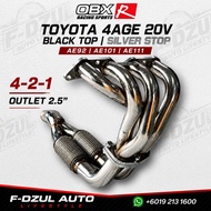 OBX Racing Toyota 4AGE 20V 4×2×1 Stainless Steel  Extractor (HKS Style)