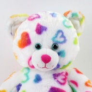 Build a Bear workshop White Rainbow Heart Real Brand Bua (White-Bear)