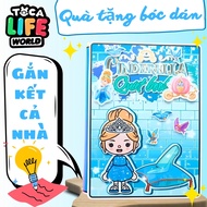 Toca Boca doll house paper toy, DIY toy for girls h23